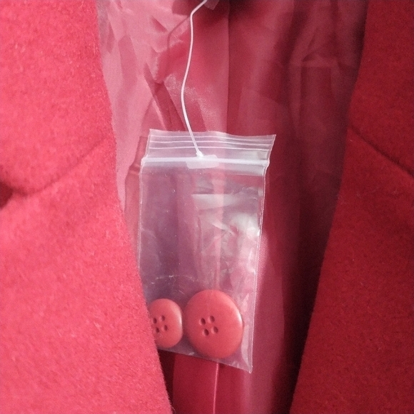 Nordstrom Red Wool/CASHMERE Coat Blazer Jacket 12 - Picture 11 of 12